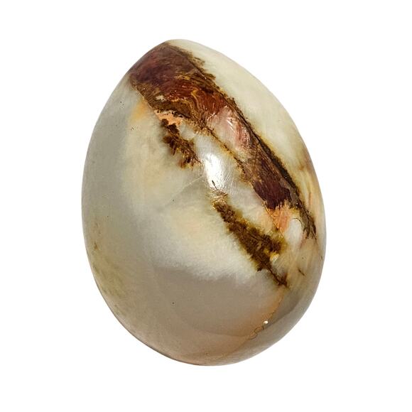 Solid Marble Polished Onyx Decorative Egg - Picture 3 of 6